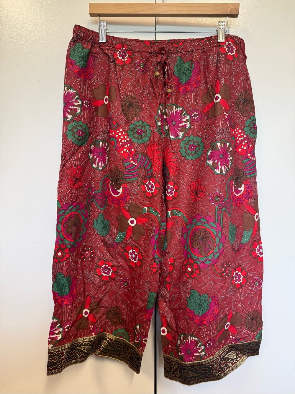 New Floral Wide-Leg Pajama Pants -cute loungewear or add a tank top for day wear